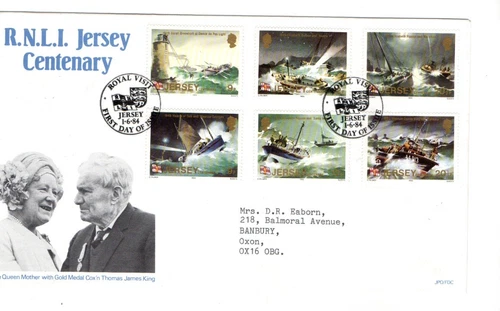 1984 JERSEY - R.N.L.I. CENTENARY FDC FROM COLLECTION N29