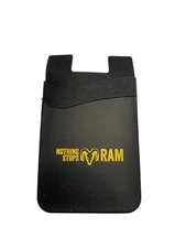 Black Dodge Ram Phone Wallet Card Holder Adhesive Back Pocket Accessory Truck