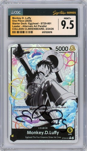 Monkey.D.Luffy (Parallel) graded CGC 9.5 for sale on eBay