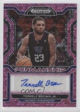 2022-23 Panini Prizm Draft Picks Pink Circles 1/20 Terrell Brown Jr Auto 4z8
