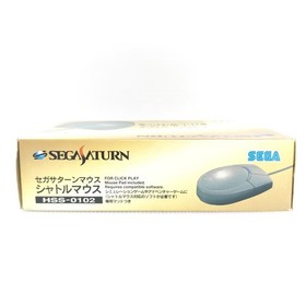 Sega Saturn Gray Shuttle Mouse + Mouse Pad Set HSS-0102 w/manual box Japan