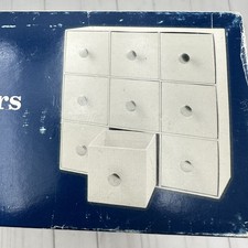 Karen Foster Design-it Drawers Mixed Media Scrapbook Boxes Storage DIY 9 Cube