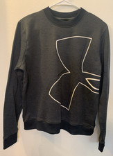 Hurley Women's Long Sleeve Pullover Sweatshirt Dark Grey Logo Women's L - E1