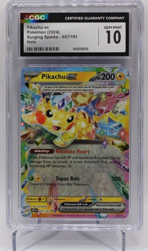 Pikachu ex graded CGC 10 for sale on eBay