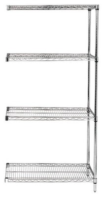Quantum Storage Systems - Ad63-1824s - Wire 4 Shelf Add-on Kit Stainless 63in