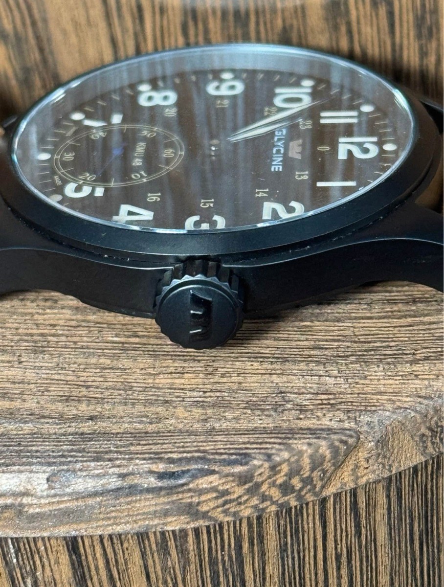 Glycine KMU 48 3906 Mechanical Pilot Watch 48mm Original Brown