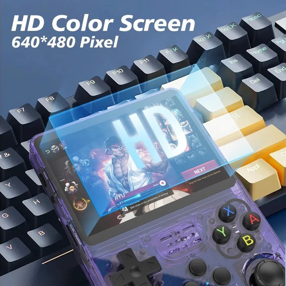 R36S Retro Handheld Video Game Console 64/128GB 20000 Games 3.5 Inch IPS Screen - Image 4 of 4