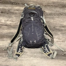 Osprey Hydraulics Raptor 14 Gray Cycling Hiking Outdoors Backpack -No Bladder