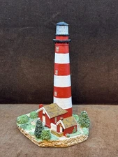 Chipped HARBOUR LIGHTS Lighthouse ASSATEAGUE Virginia #787 of 5500 SIGNED 1994