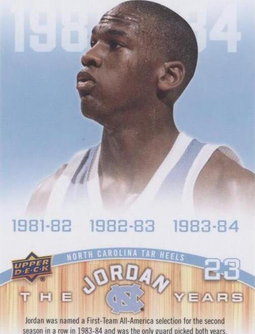 2010-11 UD North Carolina Basketball - Michael Jordan #178 - 1 of 2