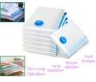 6PCS Vacuum Storage Bags Space Saver Bags Clothes Duvet Bedding Compression