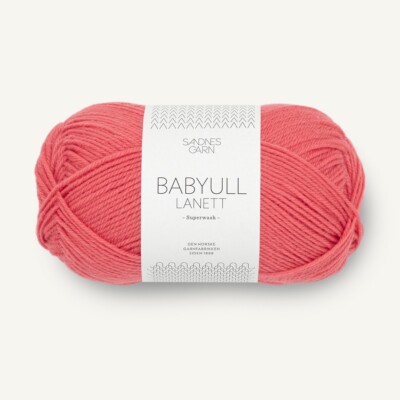 BABYULL LANETT von SANDNES GARN - DYP KORALL (4006) - 50 g / ca. 175 m Wolle