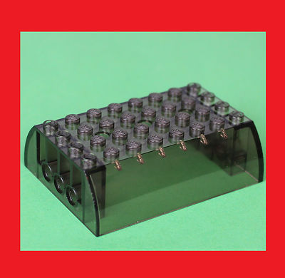 LEGO 45411 Neu Trans-Black Slope Curved 8 x 6 x 2 Double Eisenbahn Waggon 7897