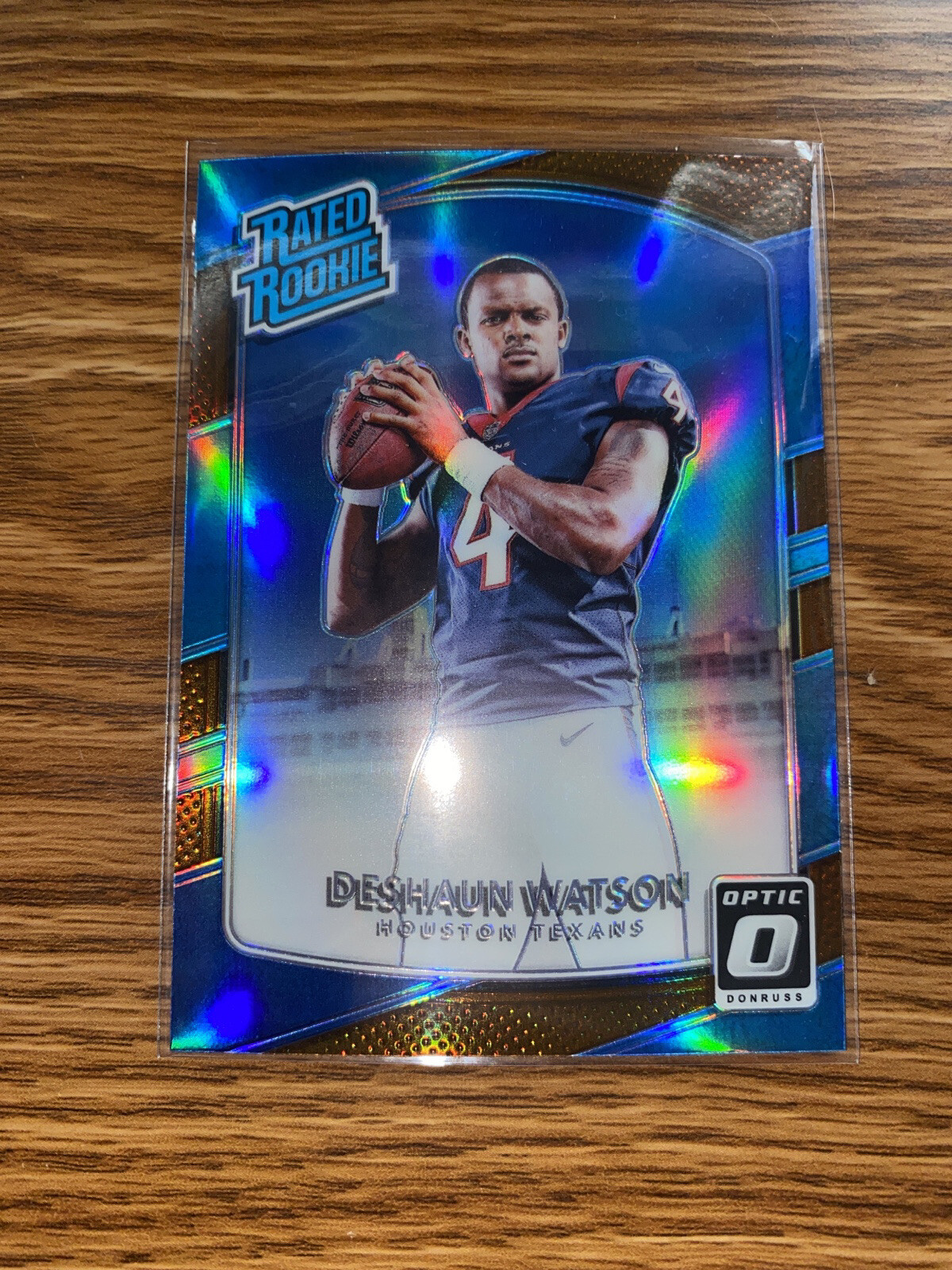 2017 DESHAUN WATSON ROOKIE RC PANINI DONRUSS OPTIC #195 BRONZE HOLO SP TEXANS