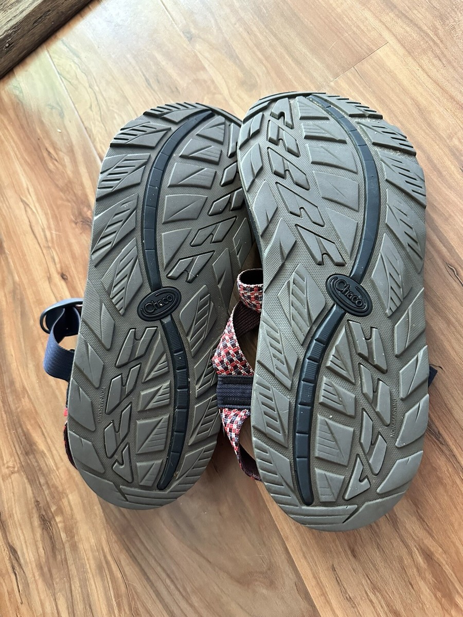 Chaco Gray and‎ Red Strappy Sandals, Men’s size:12 Chaco Men main image 3