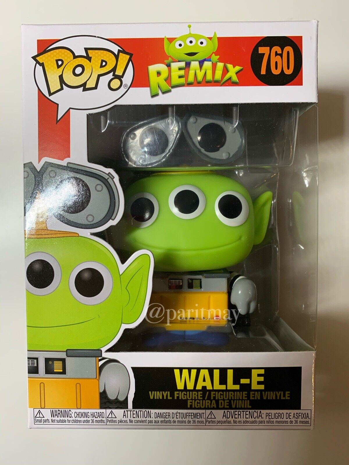 New Funko Pop Disney Pixar #760 Alien Remix As *WALL-E* IN HANDS!!! (SHIP  NOW)