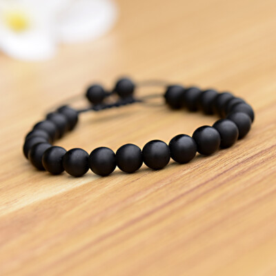 Natural 8MM Lake Blue Gemstone Bracelet Men Women Healing Stone Chakra Jewelry