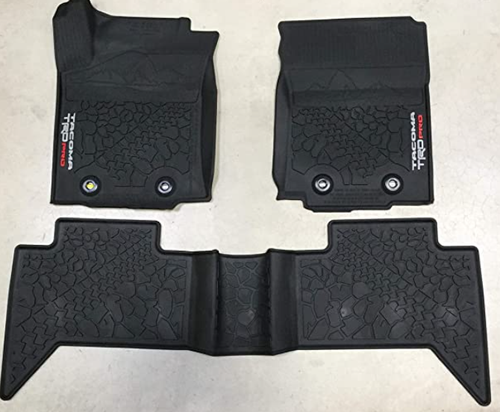 Tacoma OEM Floor Liners All-Weather TRD Pro Double Cab ATM PT908-35200-02 - Picture 1 of 3