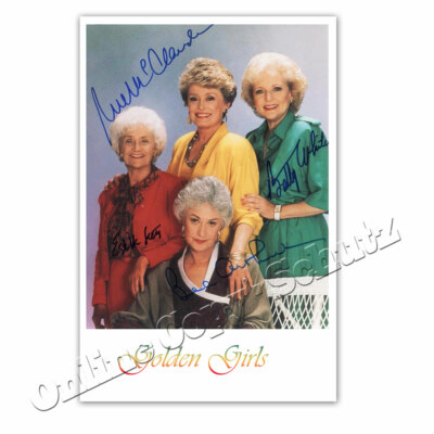 Golden Girls Rue McClanahan  Bea Arthur  Estelle Getty  Betty White   Autogramme