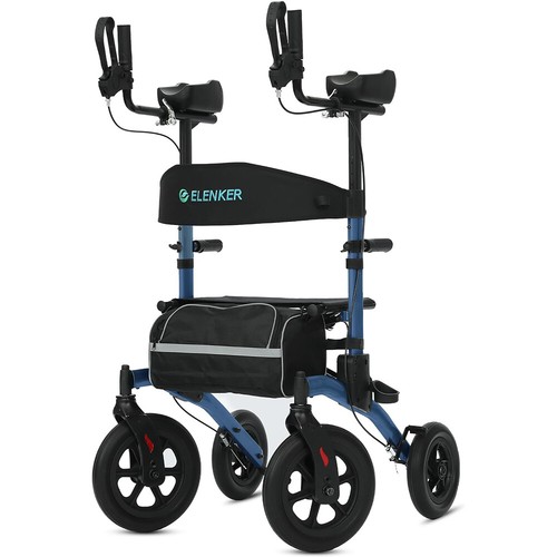Deluxe Elenker Rollator Gehhilfe Mobilität medizinische Hilfe für Senioren aufstehen - Bild 7 von 62