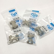 Lot of 5 C2G 02752 HD DB15 Connector Gender Changer 15-Pin VGA Male/Male Coupler