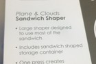 Set of 2 Tovolo Plane & Clouds Sandwich Cutter Airplane Sandwich keeper Storage — photo 5