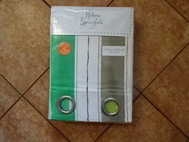 HELENA SPRINGFIELD ""AMALFI ""LINED CURTAINS -TROPICAL 66 X 90"" BNIP