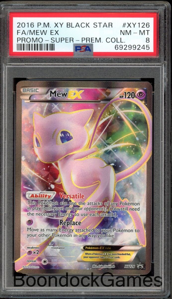 PSA 8 Mew EX XY126 Promo Super Premium Collection 2016 PSA 8 Mew EX XY126 Promo Super Premium Collection 2016