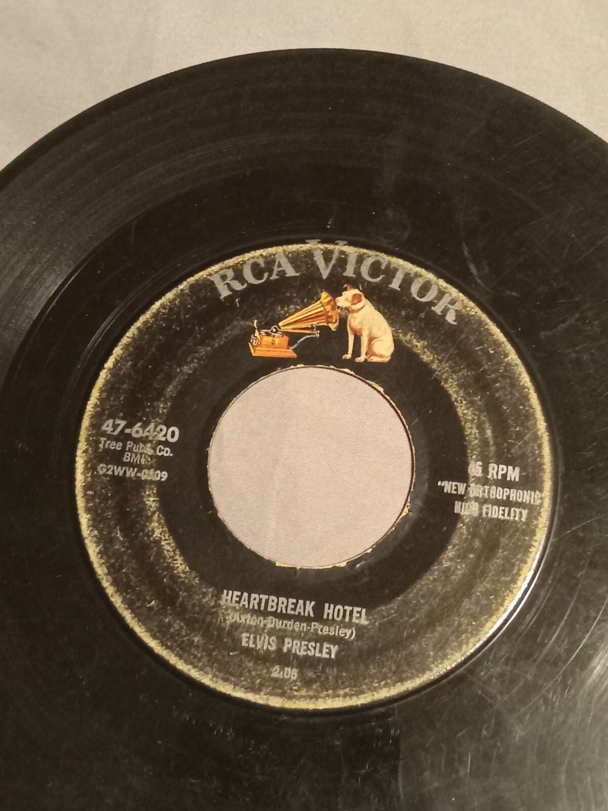 Elvis Presley Heartbreak Hotel / I Was The One Vinyl 45