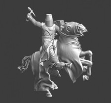 Northern Crusades Miniatures Medieval Mounted Danish Crusader Knight Cavalry 3D