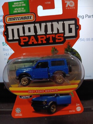 Matchbox 2023 70 Years Moving Parts 2021 Ford Bronco