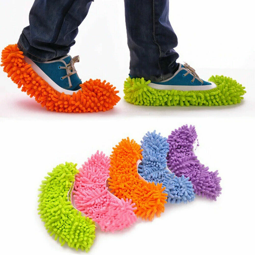 Dust Mop Slippers Lazy Floor Polishing Cleaning Socks Student Novelty Gift