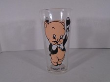 1973--LOONEY TUNES PORKY PIG--PEPSI PROMO GLASS (LOOK) COLLECTOR SERIES