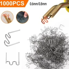 For Car Bumper Repair Plastic Welding Wave Stapler,1000x 0.6mm0.8mm Hot Staples