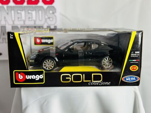 Burago Gold Collection 1/18 Maserati 3200 GT 1998 Black DIECAST CAR Brand New