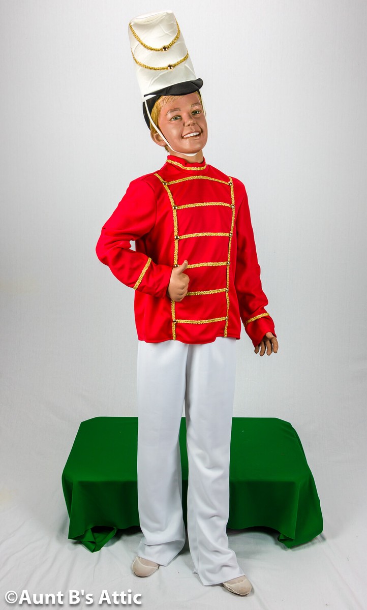 Toy Soldier Costume Child 3Pc Red & White Jacket Pants & Hat