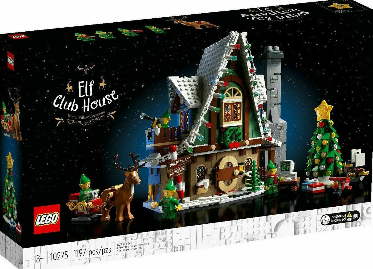 エルヴァ プルーンセット New LEGO Elf Club House 10275 Winter Village Light Brick Creator