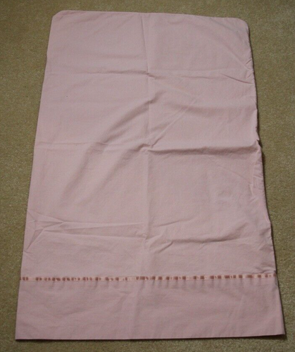 Martex Pillowcase Pink Solid Ribbon Standard 100% Cotton Made in USA Vintage - Imagen 8 de 8