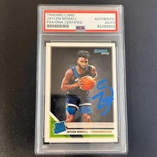 2019-20 Panini Donruss #240 Jaylen Nowell Signed Card AUTO PSA Slabbed Timberwol