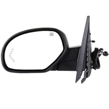 Power Fold Heated Puddle Light Textured Driver Side Mirror For GMC Yukon 2007-13
