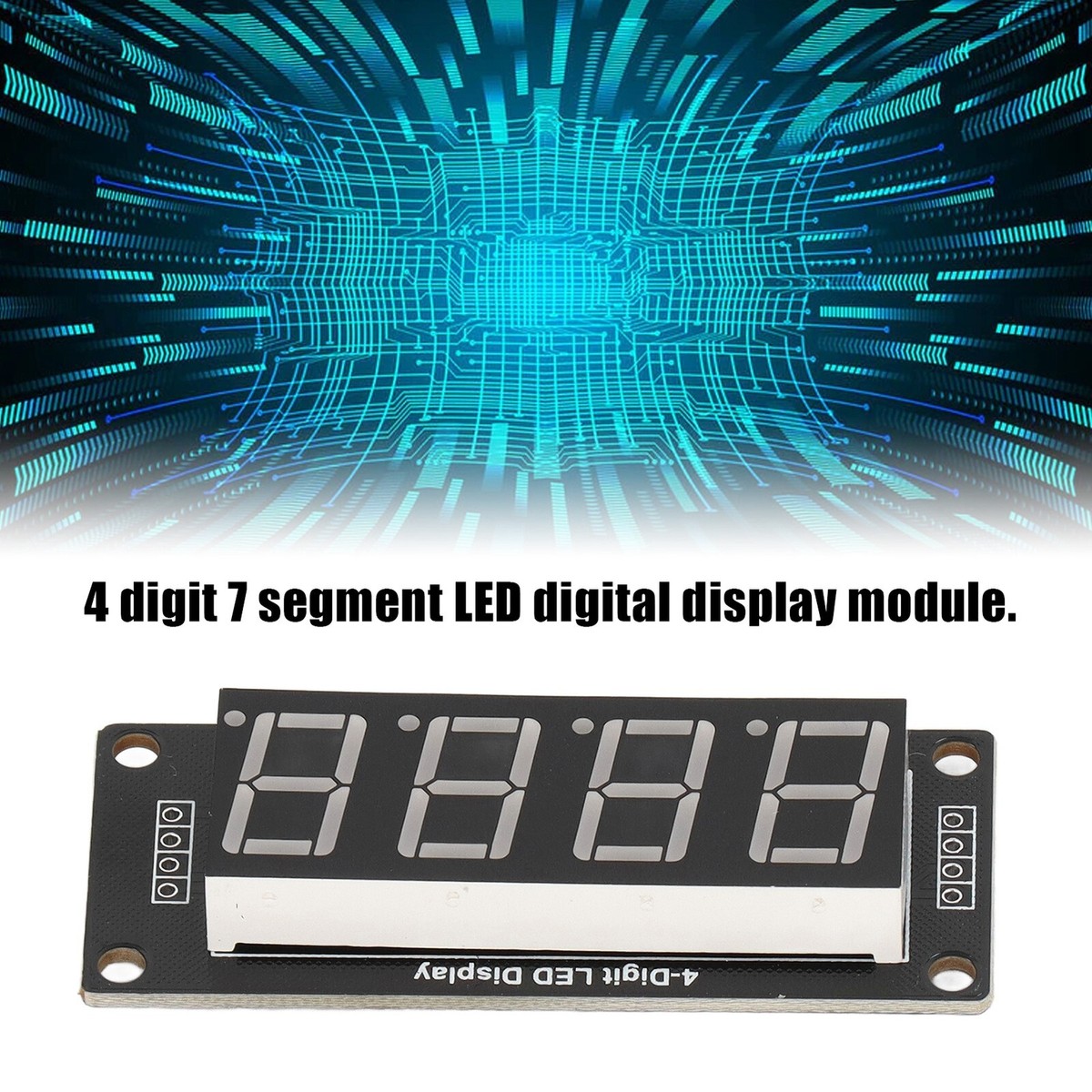 TM1637 4-stellige 7-Segment LED-Anzeige – 0,56 Zoll, Weiß, 5 Stück – Für Arduino & DIY-Uhren – 3,3–5,5 V