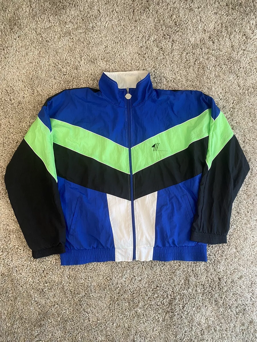 Vintage Members Only Windbreaker Jacket Mens XL Multicolor Color