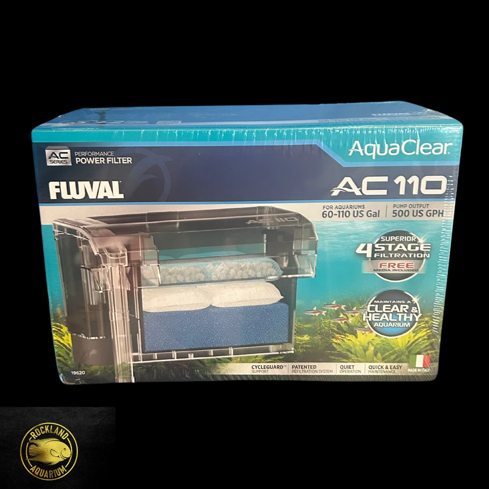 Aquaclear 110 Power Filter  Included Filter Media: 60-110 US Gallons Aquarium - Image 2 of 2