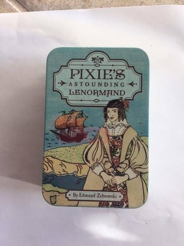 PIXIE ASTOUNDING LENORMAND TAROT TIN POCKET CARDS BOOK WISDOM CAT ResQ - Picture 3 of 4
