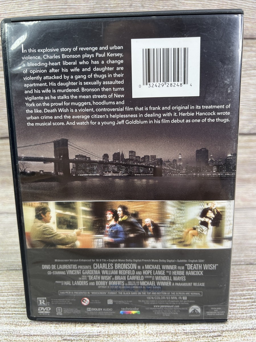 Death Wish (DVD, 1974) Original Charles Bronson '70s Vigilante