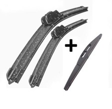 Mazda CX-3 Wiper Blades Aero For SUV 2015-2016 FRT PAIR & REAR 3 x BLADES