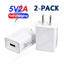 5V 2A USB Port Jack Wall Charger 5 Volt v 2 Amp AC to DC Power Adapter US Lot