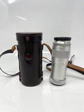 Vintage Steinheil Munchen f/135mm 1:4.5 Culminar Lens with Leather Case