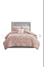 King and California King Size 4 Piece Reversible Duvet Cover Set