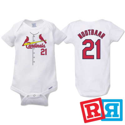 Lars Nootbaar St. Louis Cardinals Baseball Gerber Baby Onesie  Cotton Bodysuit